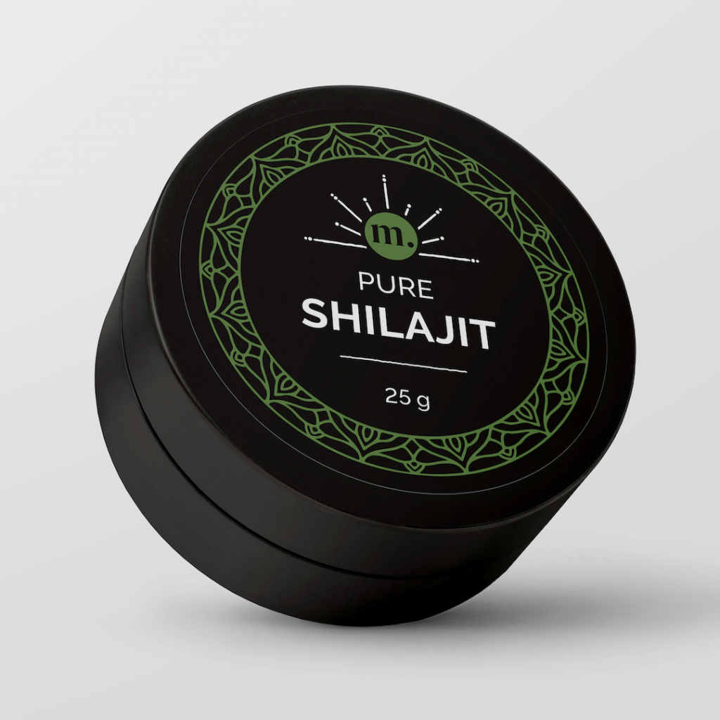 MELS Shilajit. Brukes for energi, stressmestring, konsentrasjon, hukommelse, fertilitet, økt libido / sexlyst og styrking av immunforsvaret.